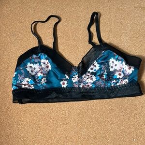 Sam Edelman Floral Slip on Bralette size small